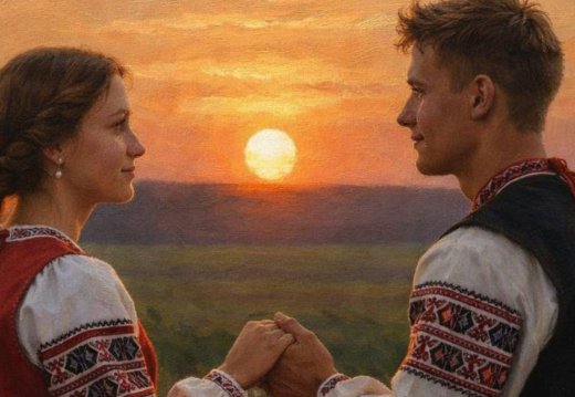 У промнях пяшчотнага сонца!